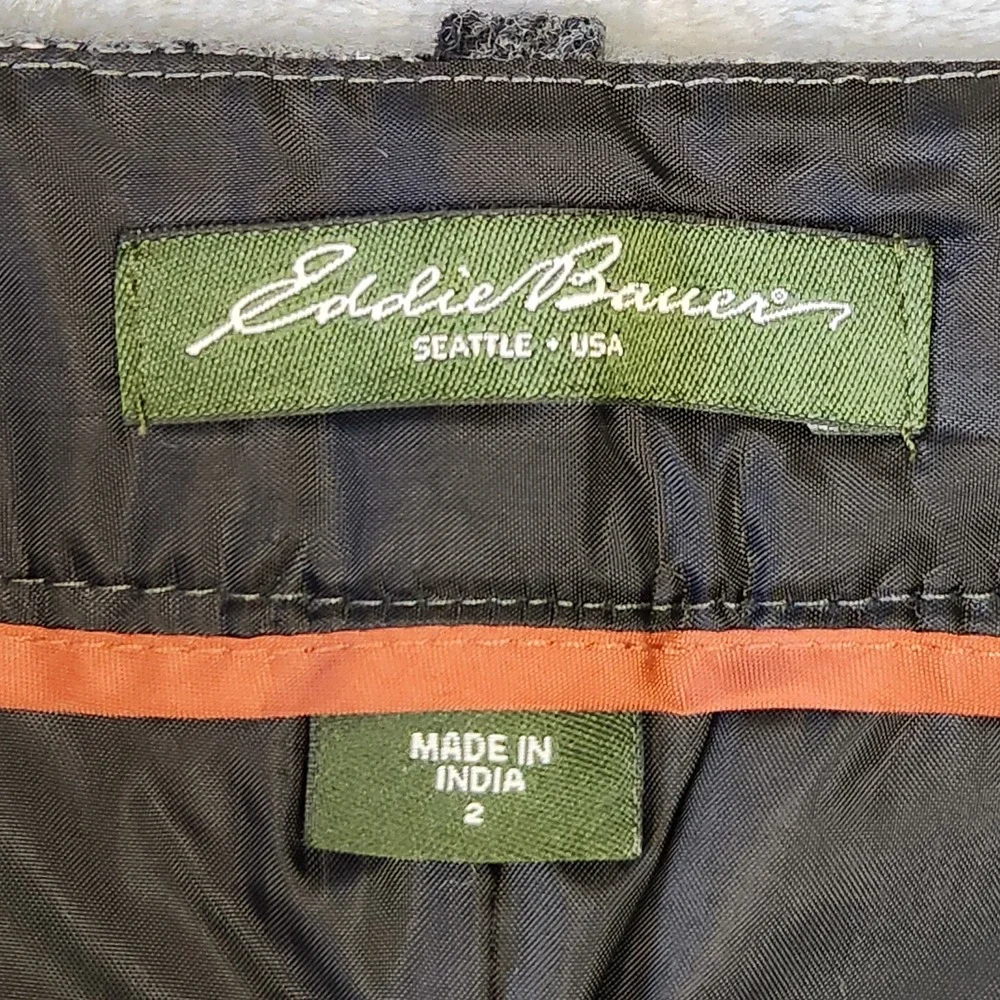 Eddie Bauer Mercer Fit Skirt Womens 2 Wool Plaid‎ Dark Academia Preppy Professor